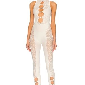 Poster girl white jumpsuit